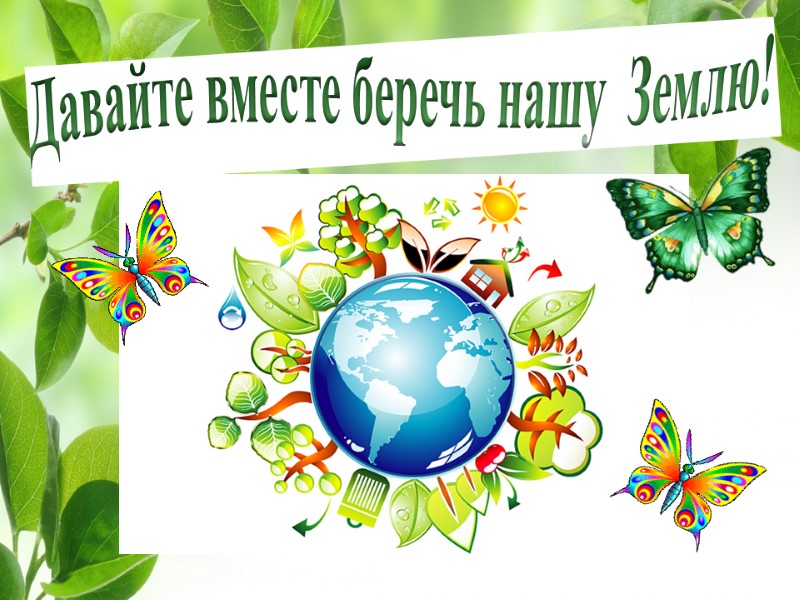 Давайте вместе беречь нашу  Землю!